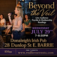 Beyond The Veil - Live Audience Psychic and Mediumship Readings | Donaleigh's Irish Public House