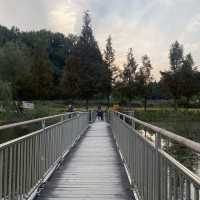 The autumn view of Ilwol park