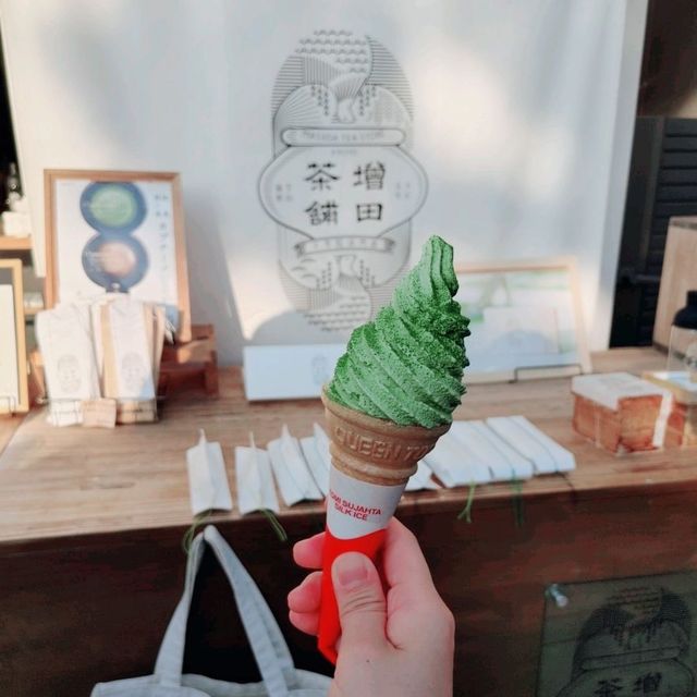 宇治抹茶クリームソーダ　ますだ茶舗
