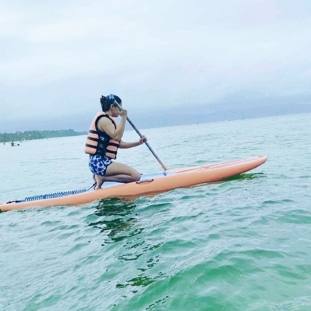 Paddling in Boracay Island