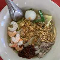 Mouth watering prawn noodle