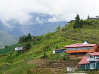 Cloudy Mt Kinabalu from Sosodikon 