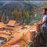 Beautiful Pagoda and temple at Tianmushan 