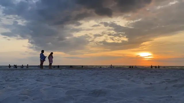 Incredible sunset at Clearwater Beach 