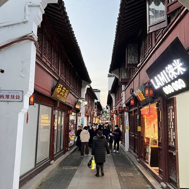Ancient town in a huge city