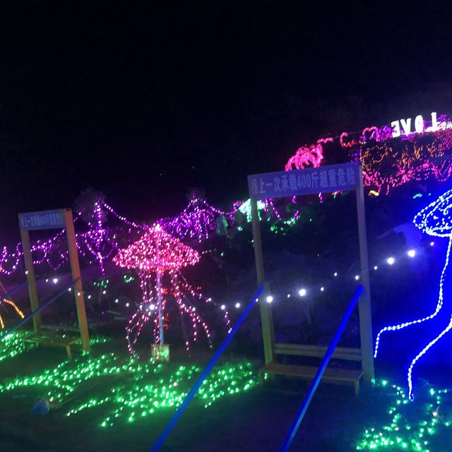 Night view at the Anhui Lu’an Ecological park