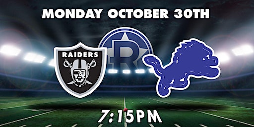 Monday Night Football- Raiders vs Lions at The Revel | The Revel Patio Grill