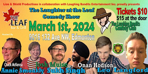 Laughter at the Leaf Comedy Show, No Subject taboo! | The Leaf Bar & Grill