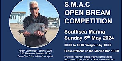 SMAC Boat Fishing Open Bream Competition 2024 | Premier Southsea Marina & Boatyard