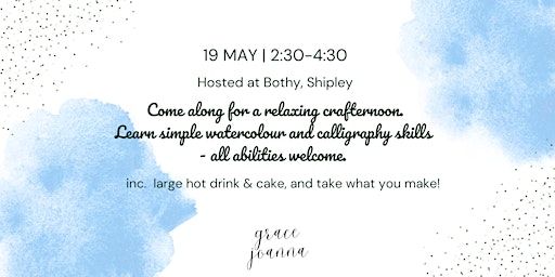 Watercolour Calligraphy workshop | The Bothy Shipley