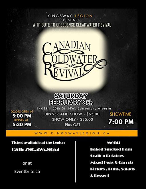 Kingsway Legion Presents Tribute to Creedence Clearwater Revival | Kingsway Legion (Royal Canadian Legion Br. 175)