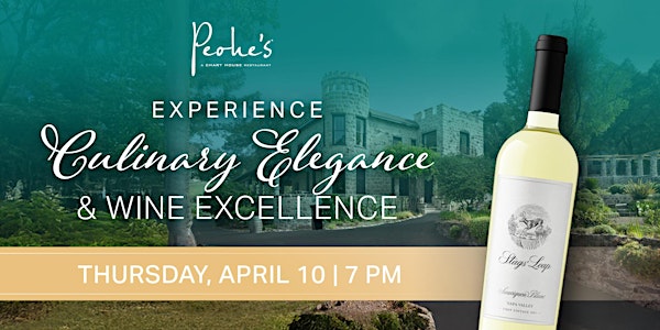 Stags' Leap Wine Dinner - Peohe's | Peohe's