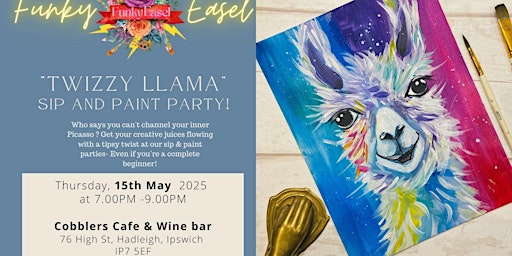 The Funky Easel: Sip & Paint: At Cobblers Cafe & Wine Bar | Cobbler's Café & Wine Bar, High Street, Hadleigh, Ipswich, UK