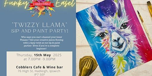 The Funky Easel: Sip & Paint: At Cobblers Cafe & Wine Bar | Cobbler's Café & Wine Bar, High Street, Hadleigh, Ipswich, UK
