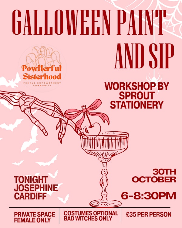 Galloween Paint and Sip | Tonight Josephine - Cardiff