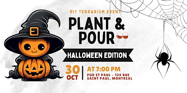 Plant and Pour | Wine Glass Terrarium Event in Montreal (Old Port) | Pub St-Paul