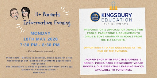 11+ Parents Information Evening | Coast . Surf + Moto