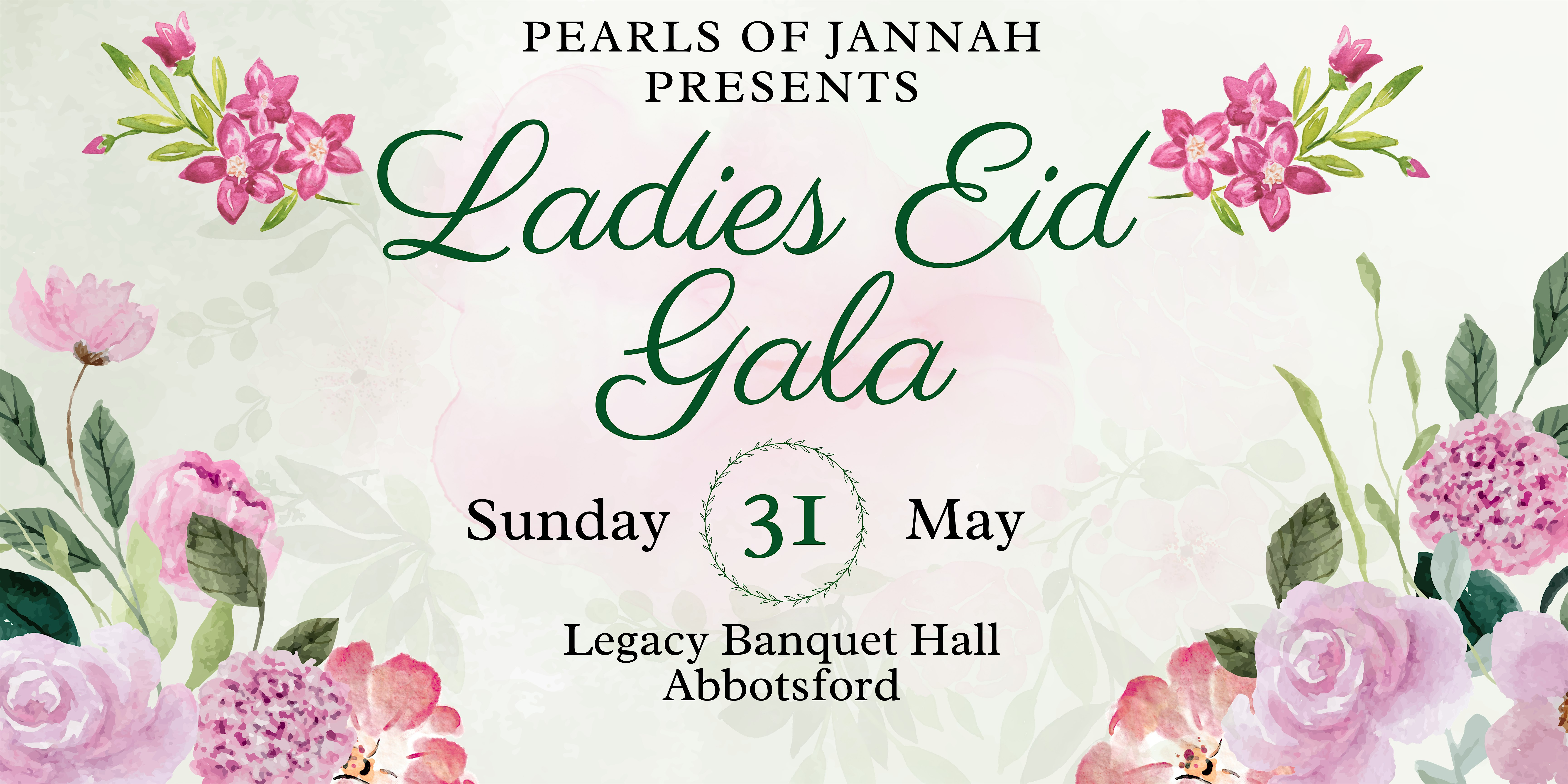 Eid Al-Adha: Ladies Gala | Legacy Banquet Hall