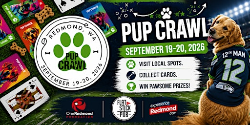 Poker Pup Crawl – Football Edition | Flatstick Pub - Redmond