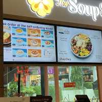 get soups and also salads on the go here 