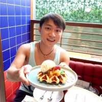 超隱世美式窩夫店 咸味窩夫漢堡都係第一次食 