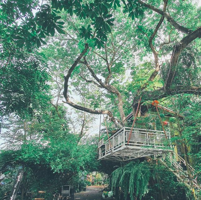 café​ ริมน้ำ​บรรยากาศ​ร่มรื่น