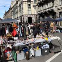 Vintage Flea Market at the Centre of Zurich