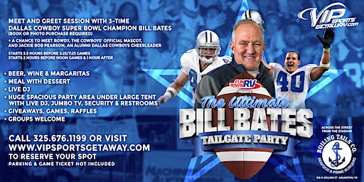 Fun Town RV Presents Ultimate Bill Bates Tailgate Party-Cowboys v GIANTS | Boiling Tails Co.