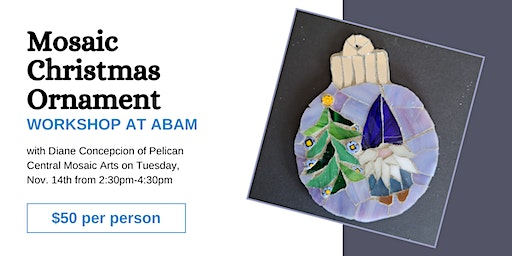 Mosaic Christmas Ornament Workshop | Atlantic Beach Arts Market
