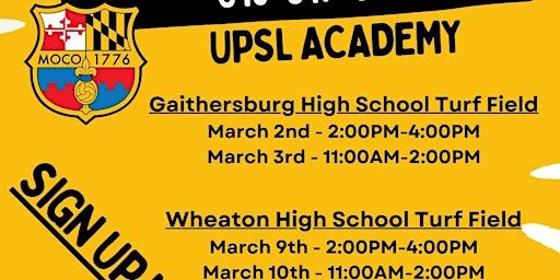 UPSL Youth Academy Tryouts - FC MOCO 1776 - U16.U17.U18 Spring 2024 | Montgomery County