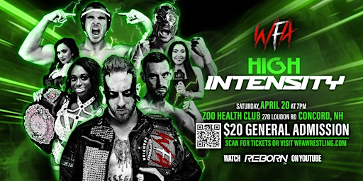 WFA WRESTLING: "HIGH INTENSITY" LIVE IN CONCORD, NH! | Elite Pro Wrestling Academy