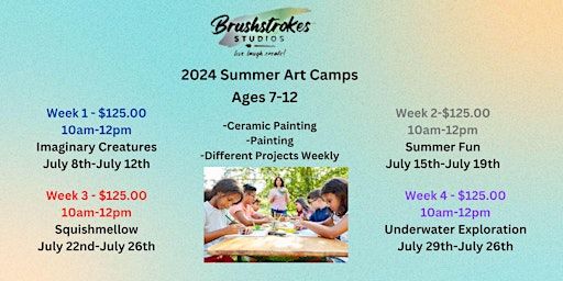 2024 Brushstrokes Studios Summer Art Camp | 50 N Main St