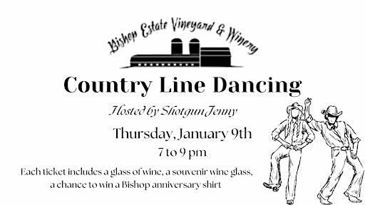 Country Line Dancing w/ Shotgun Jenny at Bishop Estate | Bishop Estate Vineyard and Winery