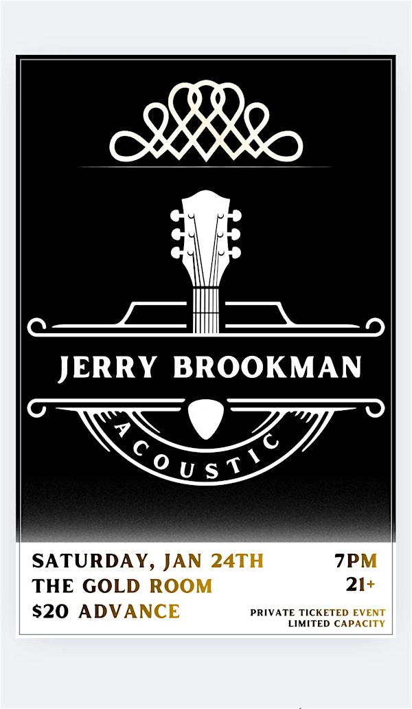 JERRY BROOKMAN STORYTELLERS | 252 Elm St The Gold Room