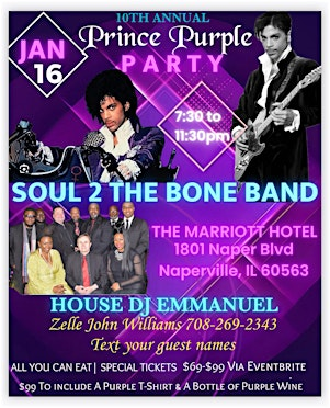10th Annual Prince Purple Party 2026 | Chicago Marriott Naperville