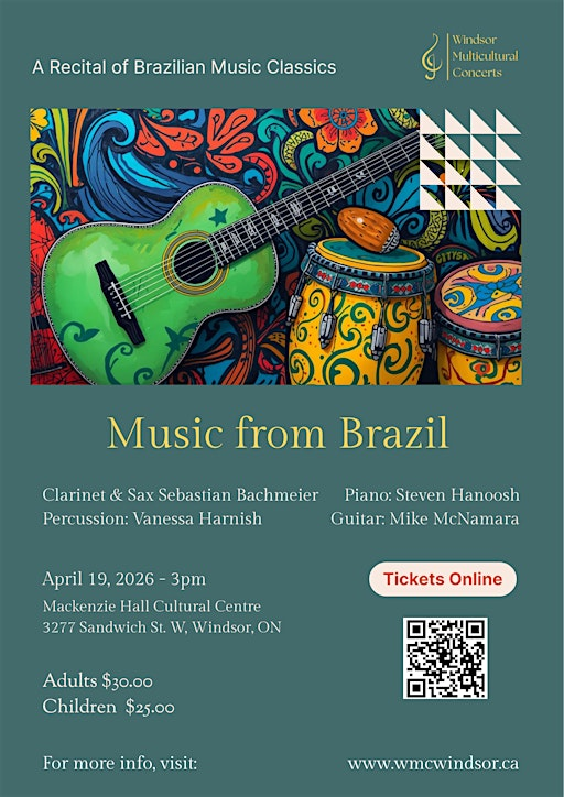 Music from Brazil | Mackenzie Hall Cultural Centre