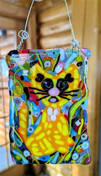 The Cat's Meow  Fused Glass Suncatcher Workshop - Garden City | 6221 Merriman Rd