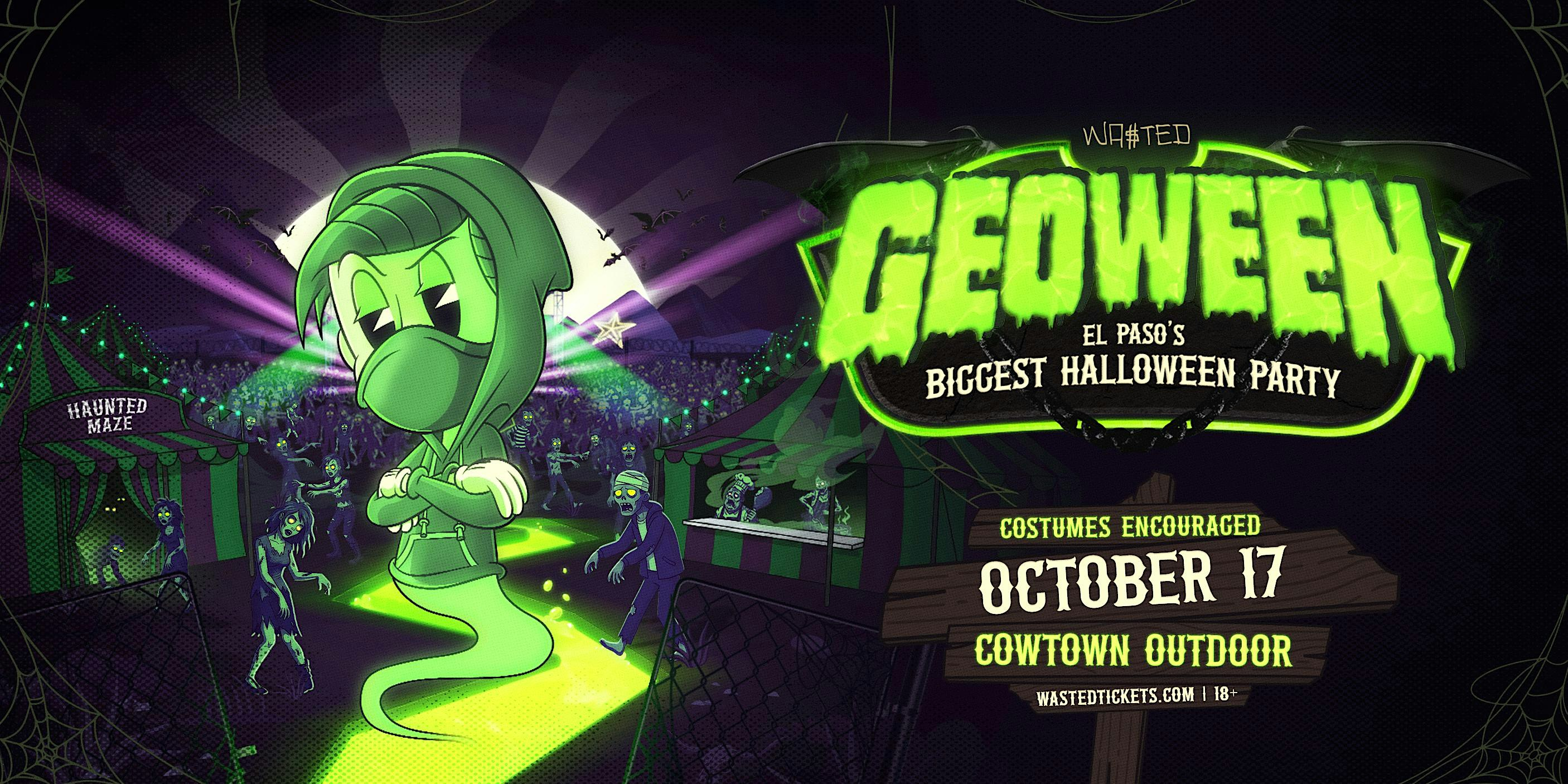 El Paso: GEOWEEN - Halloween Reggaeton Party w/ GEO @ Cowtown Outdoor [18+] | Cowtown Outdoor Venue