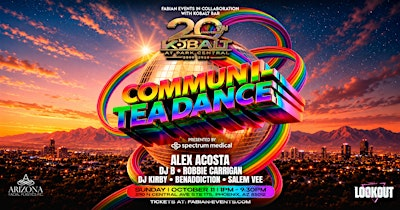 Communi-TEA Dance Block Party • Celebrating 20 Years of Kobalt Bar | Kobalt