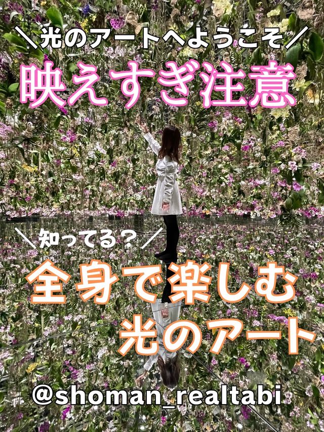 映え過ぎ注意！全身で楽しめるアート空間🌟