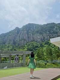 산과 바다를 한눈에 볼 수 있는 희귀 뷰 카페 🏞