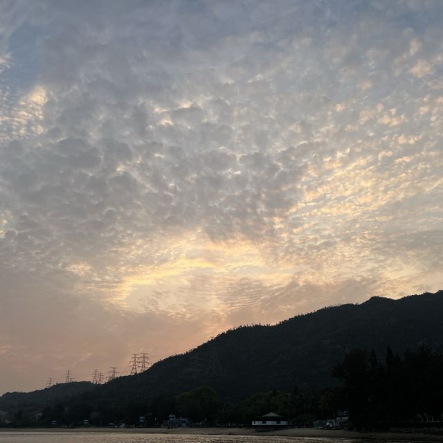 輕輕鬆鬆的屯門碼頭日落時間