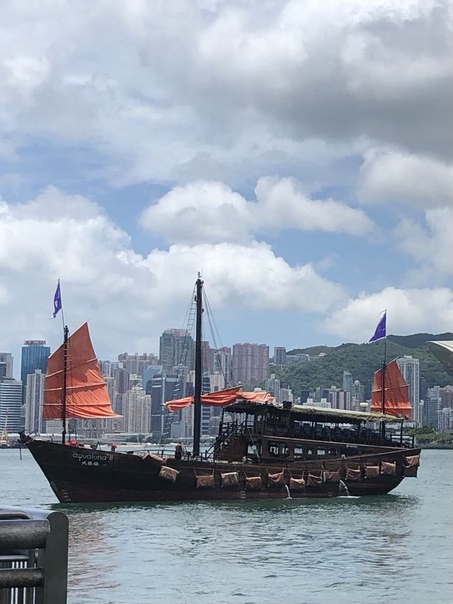 One of a kind dining and cruising experience with Aqua Luna ⛵️🇭🇰 