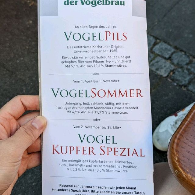 カールスルーエの地ビール&シュニッツェル カールスルーエの地ビール&シュニッツェル