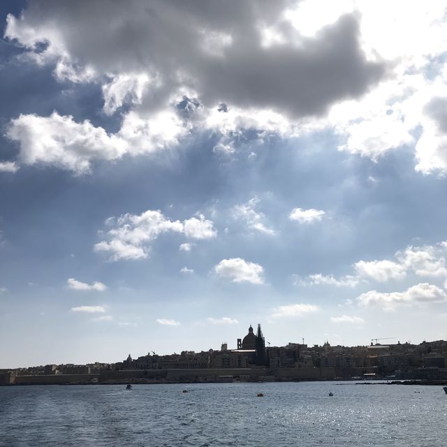 Water is always blue here in Sliema, Malta