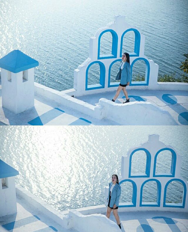 Pretend to be in "Santorini" while taking photos in Changsha.