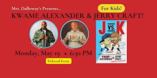 Kwame Alexander & Jerry Craft, TOGETHER, In Store Event For J Vs. K | Mrs Dalloway's