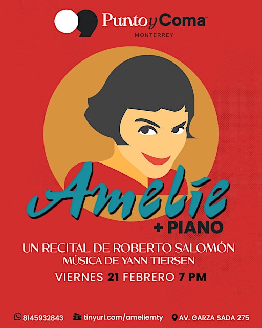 AMELIE + PIANO | Recital de Roberto Salomón | Punto y Coma