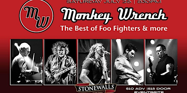 Monkey Wrench - The Best of Foo Fighters & More at the Hammer | Stonewalls Restaurant