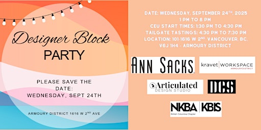 Armoury District Designer Block Party & NKBA Tailgate Tastings | ANN SACKS